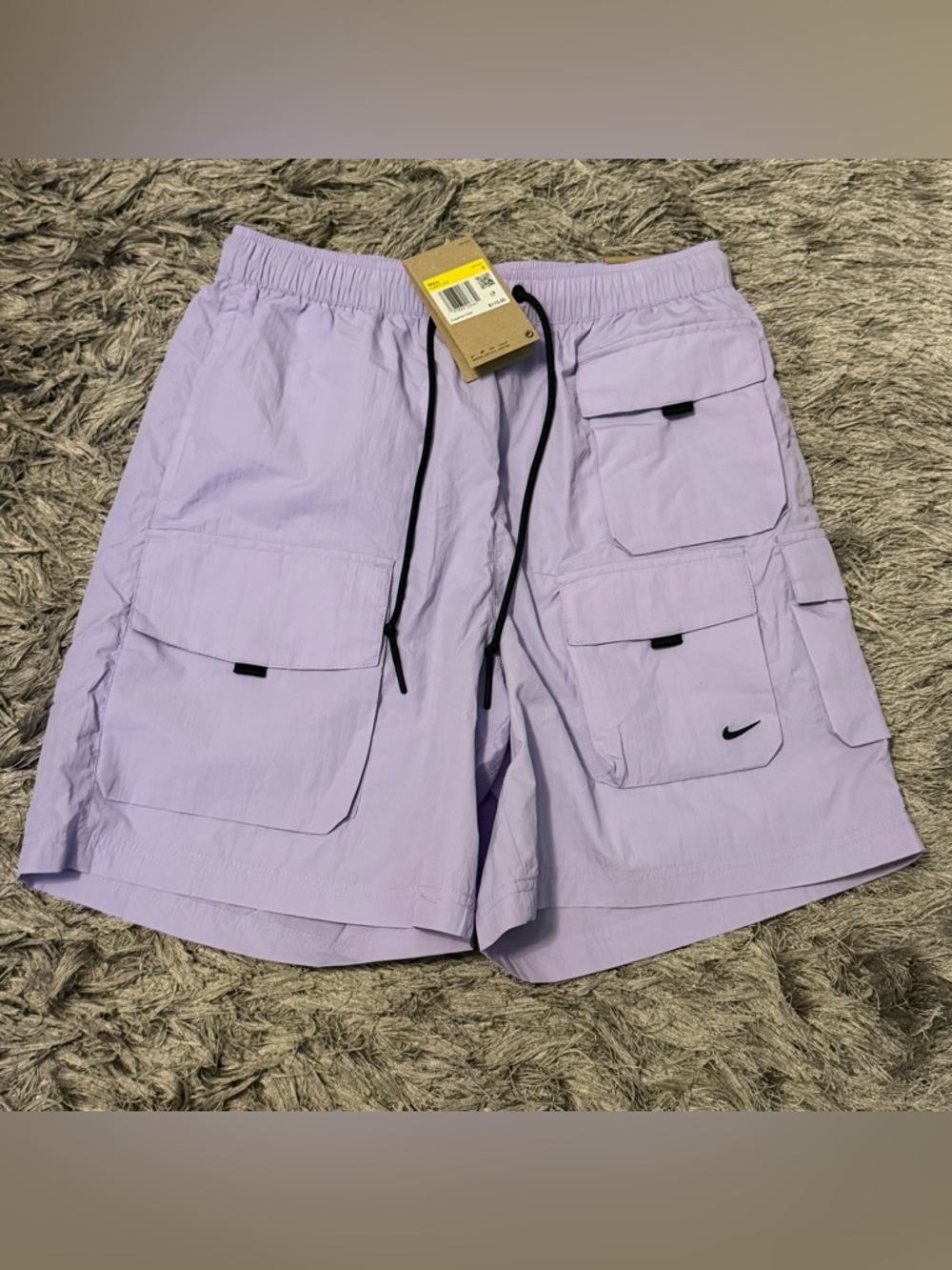 Nike Tech Woven Cargo Shorts Purple Men's Size Small (HJ0677-515)